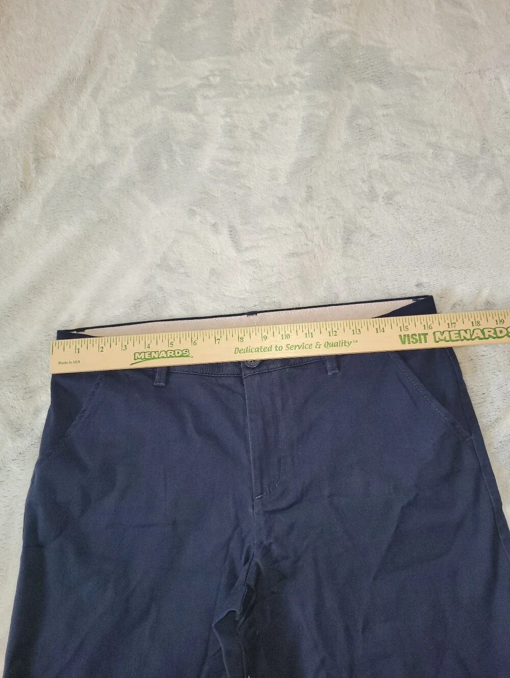 Gap Unisex Kids Size 16 Plus Uniform Shorts Navy Blue Adjustable Waist Cotton